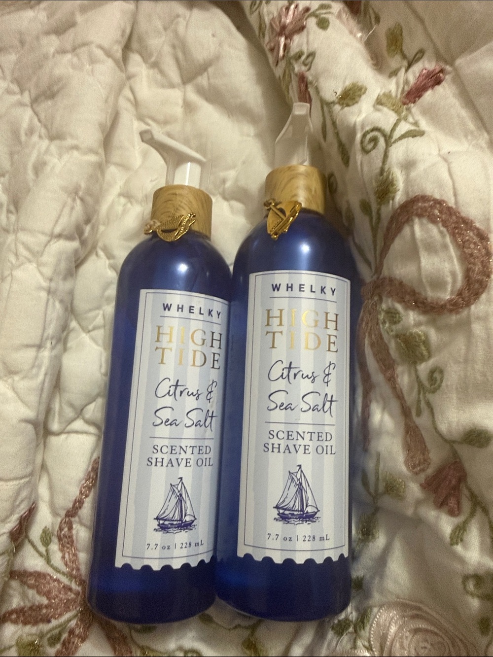 Whelky High Tide Citrus & Sea Salt Scented Shave Oil — Blue